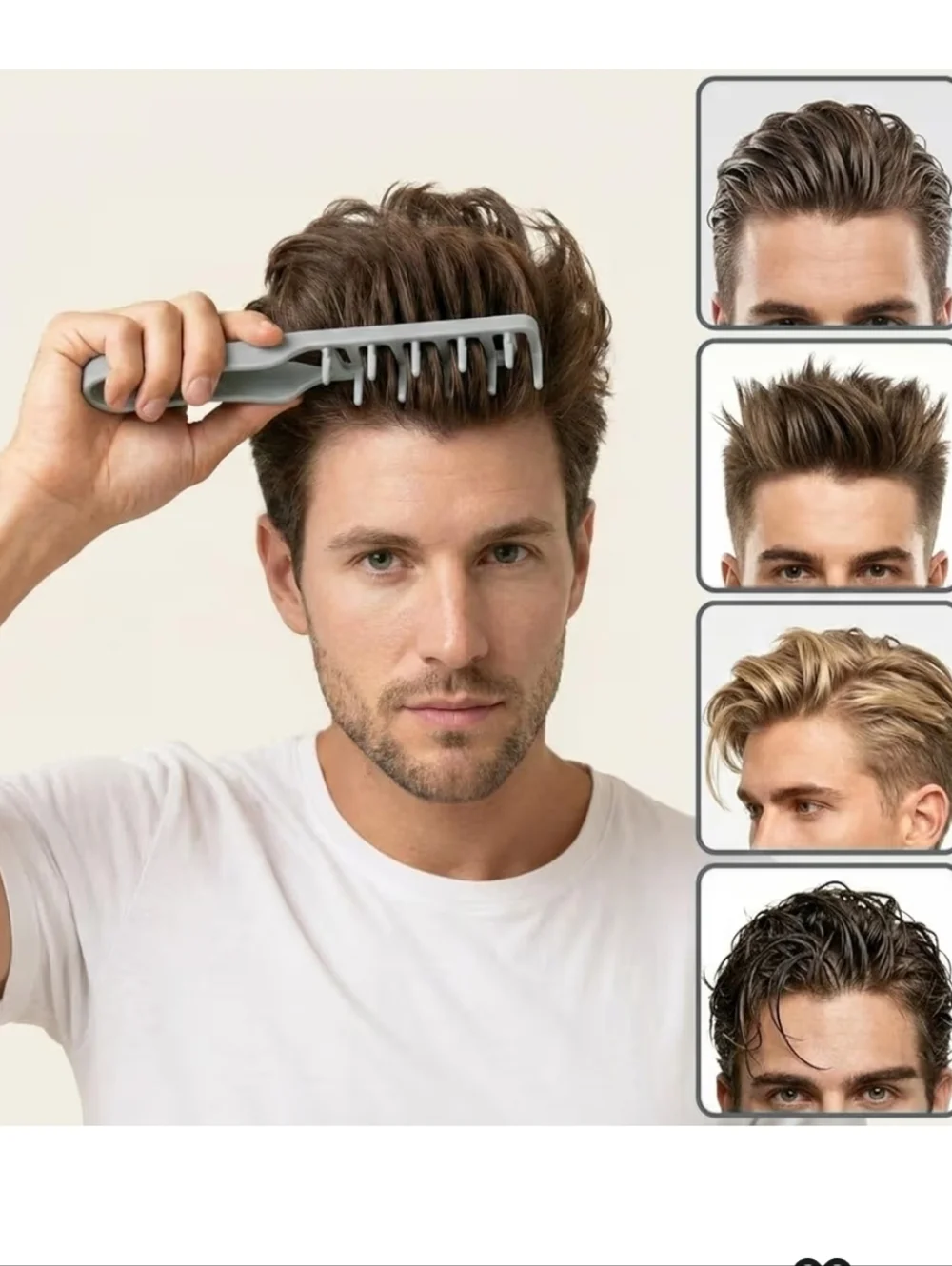4-Pack Hair Texturizing Combs